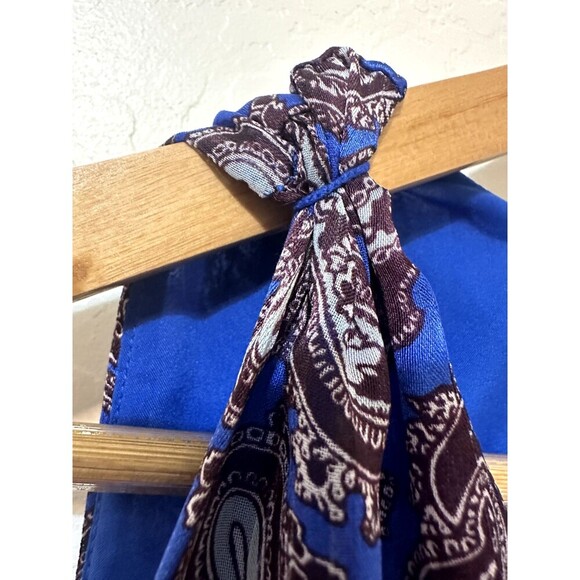 Banana Republic Womans Maxi Dainty Paisly Print Sleeveless Dress Size M Y2K - Picture 9 of 14